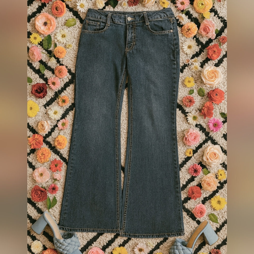 Tyte Jeans Dark Blue Flare Women's Jeans